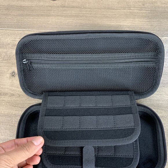 Carrying EVA Hard Shell Protective Case For Nintendo Switch & OLED - Black/Gray - Picture 9 of 11